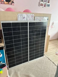 Солнечная панель с ламинированным монокристаллическим стеклом 100Вт Solar Panel, мобильная портативная солнечная батарея для автономного электроснабжения, для дома, дачи, кемпинга, автомобиля и зарядки аккумуляторов TEE-10018 фото от покупателей 8