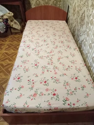 Простынь на резинке Бязь Vanilla Blossom Бежевый 180*200 высота 25 см