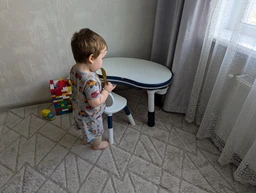 Дитячий столик зі стільчиком POPPET Мультиплей Грейсі 5 в 1 (PP-011GR)