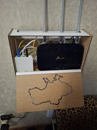 Настенная коробка для роутера Wi-Fi Полка 20х10х33.6 Карта Украины фото от покупателей 2