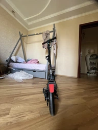 Самокат Maraton GMC черно-бирюзовый с дисковым тормозом и двумя амортизаторами фото от покупателей 3