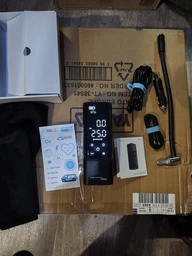 Портативный аккумуляторный насос Proove Pump Assistant Pro 7500mAh 120W 30л/мин 3.5Bar компрессор + Powerbank черный (PPAP80010901)