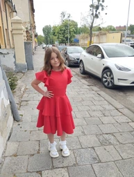 Сукня Ластівка 22_2404 140 см Помаранчевий