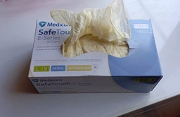 Латексные перчатки Medicom SafeTouch Connect (5,5 г) текстурированные без пудры размер XL 100 шт. Белые
