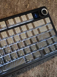 Механічна клавіатура AULA F75 MAX ігрова з екраном Black Gradient (RGB, Bluetooth/2.4G/USB-C, Hotswap, Gasket Mount) фото від покупців 2