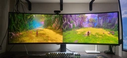 Монитор 49" Samsung Odyssey OLED G9 G910 (LS49DG910SIXUA) QD-OLED Super UltraWide / 144Hz / 0.3 ms / Quantum Dot Color / 10-Bit / 99.5% PCI-P3 / DisplayHDR True Black 400 / FreeSync Premium Pro / G-Sync Compatible / HAS / Speakers 5W