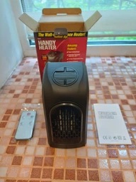 Мини обогреватель портативный 400W Handy Heater с пультом, таймер, электрический тепловентилятор, дуйчик в розетку фото от покупателей 2