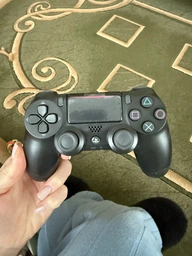 Геймпад PS4 бездротовий DualShock 4 джойстик Bluetooth акумуляторний контролер для ігор консолі смартфона планшета сумісний з ПК смартфоном Android iOS iPad V2 Sony wireless USB зарядка портативний ігровий ергономічний тригерний оригінал pro чорний фото від покупців 6