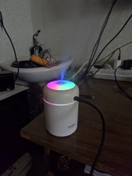 Увлажнитель воздуха ультразвуковой ночник для дома Brillix AirGlow 2F диффузор с led подсветкой 280мл + 4 сменных фильтра в комплекте увлажнители диффузоры