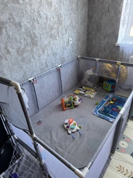Манеж дитячий Cірий 120х170 см фото від покупців 2