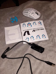 Ігрова Мишка ATTACK SHARK R5 ULTRA White Карбоновий Корпус Бездротова Трирежимна 2.4G/Bluetooth/Кабель, 8000Hz, PAW3950MAX, 42000 DPI, 39 грам Ультралегка