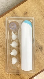 Електронний аспіратор назальний потужний для носа Electric Baby Nasal Aspirator соплеотсос електричний для новонароджених дітей з музикою білий фото від покупців 1