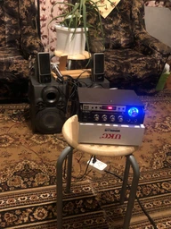 Усилитель звука стереоусилитель интегральный 2-х канальный UKC SN-555BT Bluetooth USB FM пульт 2x60Вт Karaoke AUX