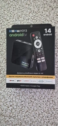 Смарт ТВ приставка H96 Max H313 2/16 Гб Android TV 14 Smart TV Box Allwinner H313 + промокоды на телевидиние (H96 Max H313 2/16 Black)