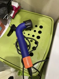Професійний фен для волосся Hair Dryer + насадка, 1600 Вт синій ( Supersonic HD18 ) фото від покупців 9