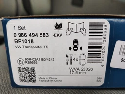 Колодки тормозные дисковые задние Bosch (0 986 494 583)