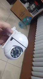 Поворотная IP камера QC011 беспроводная WiFi для видеонаблюдения со звуком и ночным видением фото от покупателей 5