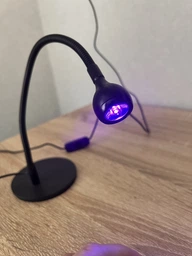 Лампа для маникюра ультрафиолетовая Clip on UV Lamp 365nm + 395nm фонарик наращивания ногтей, USB, 360°, Черный фото от покупателей 14