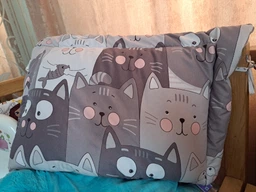 Подушка дитяча антиалергенна Руно Grey Cat 40 х 60 см (Р309.52_Grey Cat) фото от покупателей 1