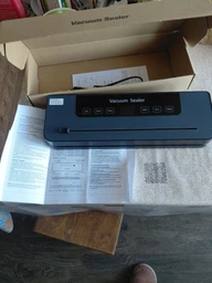 Вакууматор побутовий для продуктів їжі Vacuum Sealer 120W вакууманий пакувальник автоматичний + 10 пакетів фото от покупателей 16