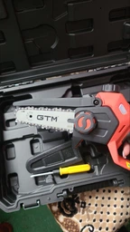 Пила цепная аккумуляторная GTM CS18/127BL 18В, шина 5"/12.7 см + аккумулятор 4 Ач, зарядное устройство (CS18/127BL KIT) фото от покупателей 3