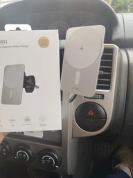 Автомобільний тримач із бездротовою зарядкою Wiwu Wi-Q001 Liberator Magnetic Wireless Wharger Silver