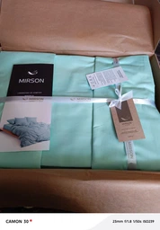 Комплект постельного белья Mirson Двуспальный 175х210 см 015 Aquamarine Soft Touch of Satin (2200011282862)