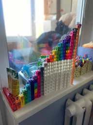 Learning Resources hand2mind MathLink Cubes Numberblocks Учимся считать от 11 до 20 Обучающий игровой обучающие кубики для счета, набор для изучения чисел и математики (LSP0950-UK)