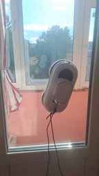 Робот для мытья окон умный с пультом дистанционного управления мойщик стеклаочиститель оконный пылесос щетка для мытья окон мойщик зеркал плитки витрин кафеля Window Cleaning Robot X11 Pro White фото от покупателей 3