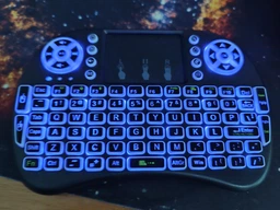 Клавиатура для телевизора KEYBOARD беспроводная с подсветкой (Через USB адаптер) Черная (893391)