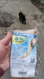 Гольфы компрессионные для профилактики варикоза Zip Sox, эластичные стягивающие с молнией для снятия отеков и усталости ног, улучшение кровообращения, размер L/XL, 2 шт Бежевые LY-105-L/XL-Beige