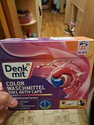 Капсулы для стирки цветного белья Denkmit Color Caps 3in1 Active 22 шт. (270724) фото от покупателей 2