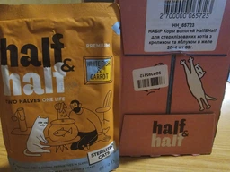 Промонабір вологого корму Half&Half для стерилізованих котів шматочки з кроликом та яблуком у желе 85 г х 24 шт (2700000065723)