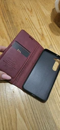Чехол-книжка CaseMe RFID из нубука для Samsung Galaxy S23 Фиолетовый