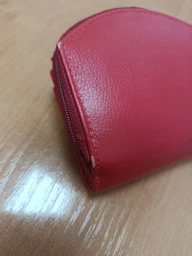 Кошелек женский кожаный Kafa с блокировкой RFID-сигналов, красный (EA9681)