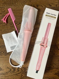 Автоматическая плойка для локонов Hair Curler, электрический стайлер для завивки волос с автоматическим вращением, 4 температурных режима (150°, 170°, 190°, 210°), стайлер для создания локонов, розовый, LY-884-Pink фото от покупателей 5