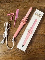 Автоматическая плойка для локонов Hair Curler, электрический стайлер для завивки волос с автоматическим вращением, 4 температурных режима (150°, 170°, 190°, 210°), стайлер для создания локонов, розовый, LY-884-Pink фото от покупателей 4