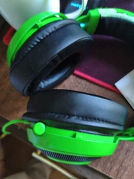 Амбушюры для Razer Kraken Green, Nari Essential Wireless, Kraken Tournament Edition, Kitty Edition black черные