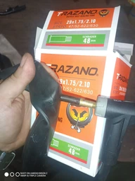 Камера 27.5х1.75/2.10 47/52-584 Sсhrader (AV) 48мм з антипрокольною рідиною Trazano