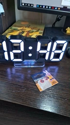 Часы электронные настольные LOSSO Premium 3D-LUMITIME с LED подсветкой черные