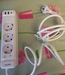 Сетевой фильтр-удлинитель RZTK Power Strip Pro 3 + 2 USB-A + USB-С (PD20W) Black 2 м фото от покупателей 1