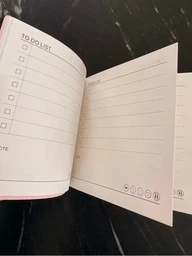 Планер на кожен день To do List — блокнот-щоденник для планування з екошкіри рожевий фото от покупателей 1