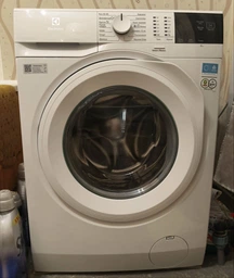 Пральна машина Electrolux фронтальна, 8кг, 1200, A+++, 58см, дисплей, інвертор, білий фото от покупателей 1