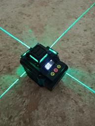 Лазерный уровень нивелир Laser Level 4D 2 аккумулятора 16 линий зеленый луч со штативом в кейсе синий фото от покупателей 4