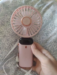 Портативный вентилятор ручной с дисплеем Led Digital Display Fan N15 Black фото от покупателей 1