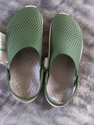 Сабо Crocs Literide Clog 36 р 22.5-23 см Сірі Салатові 204592-0DV-M4/W6 Grey/LightGreen