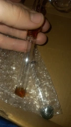 Скляна трубка для куріння Oil Death Head
