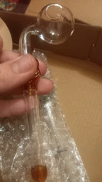 Стеклянная трубка для курения Oil Ring Green