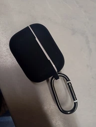 Силиконовый футляр с карабином для наушников AirPods Pro Lilac