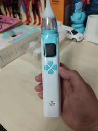 Електронний аспіратор назальний потужний для носа Electric Baby Nasal Aspirator соплеотсос електричний для новонароджених дітей з музикою білий фото від покупців 2
